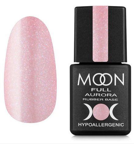 MOON FULL AURORA Shimer Rubber Base, 8 ml №2005 11829 фото
