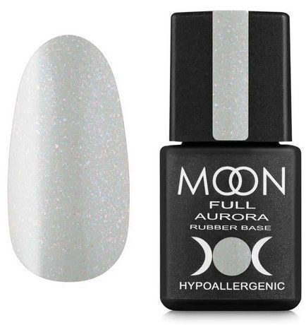 MOON FULL AURORA Shimer Rubber Base, 8 ml №2004 11828 фото
